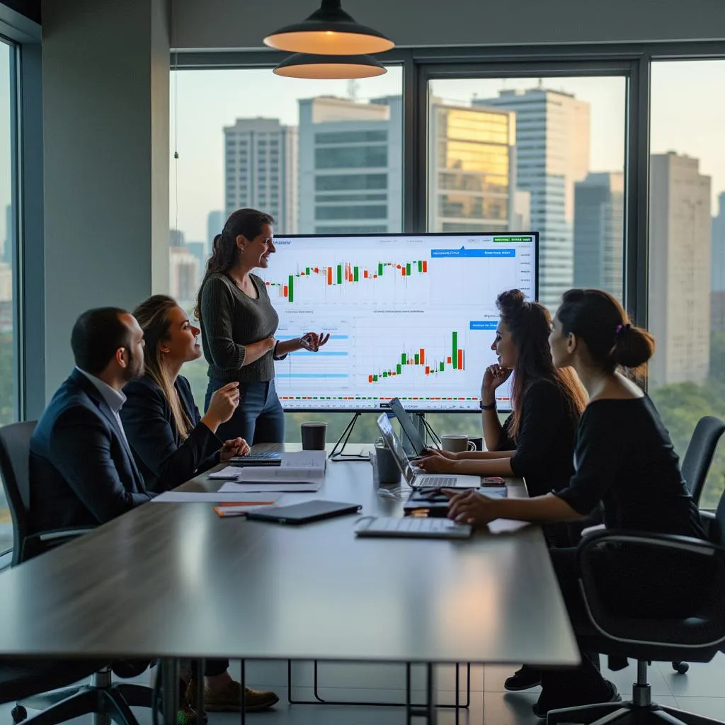 Equipo de Finanzas Colibrí en reunión estratégica